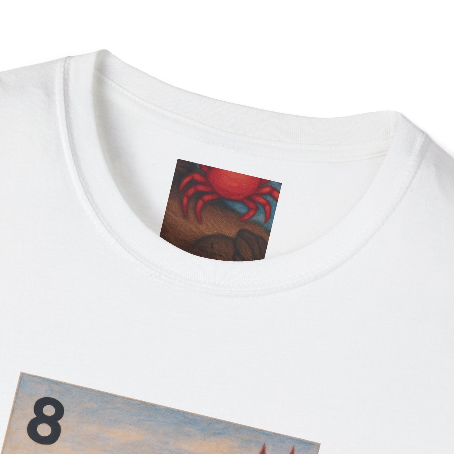 Sea Otter Lotería Unisex - Soft Style U.S. Cotton T-Shirt (La Nutria)