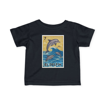 Dolphin Lotería - Infant 100% Cotton T-Shirt (El Delfín)