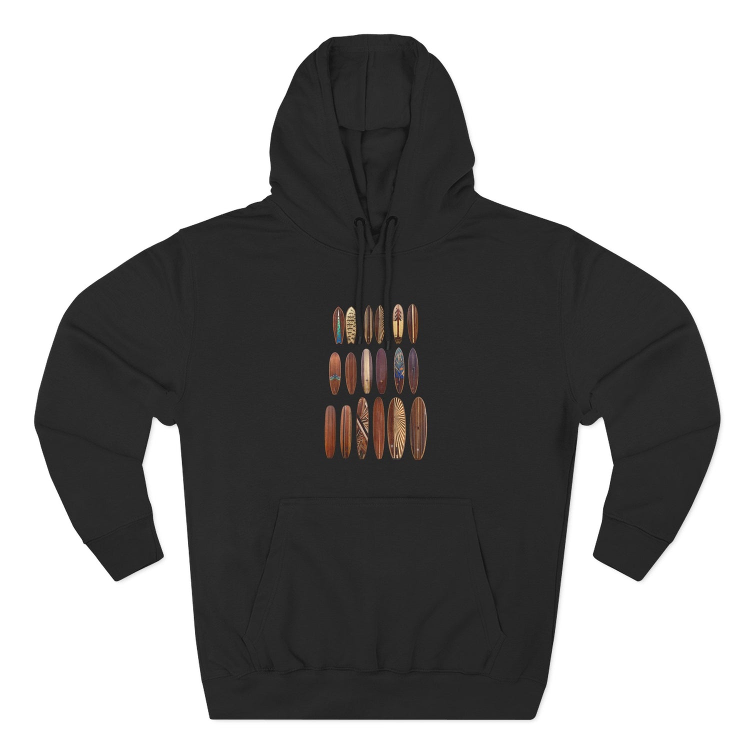 Ventana Wooden Surfboards Unisex - Pull-Over Cotton Blend Fleece Hoodie