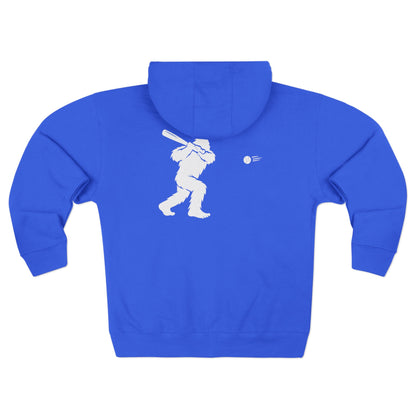 Ventana Sluggersquatch Unisex - Zip Cotton Blend Fleece Hoodie