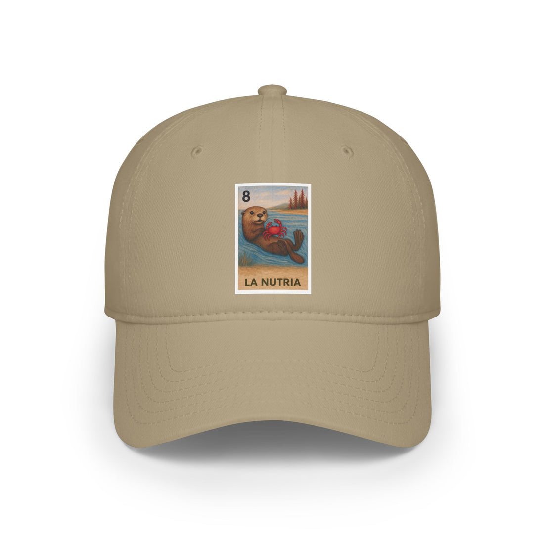 Sea Otter Lotería Unisex - 100% Cotton Baseball Cap (La Nutria)