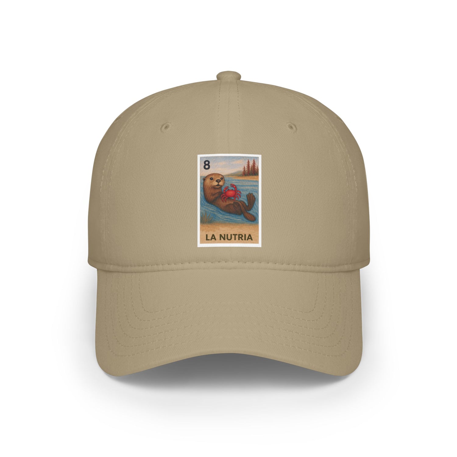Sea Otter Lotería Unisex - 100% Cotton Baseball Cap (La Nutria)