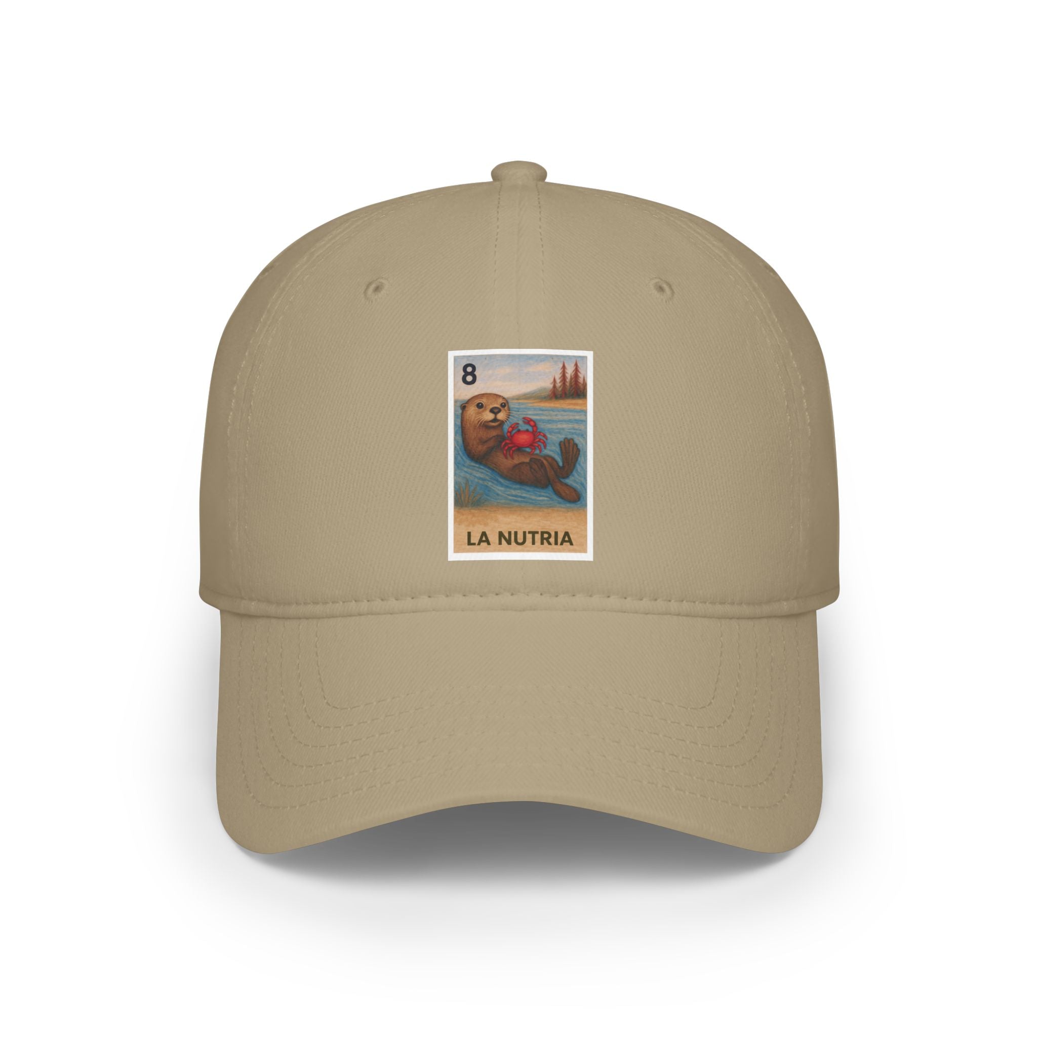 Sea Otter Lotería Unisex - 100% Cotton Baseball Cap (La Nutria)