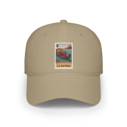 Sea Otter Lotería Unisex - 100% Cotton Baseball Cap (La Nutria)