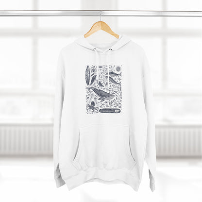 Ventana Marine Life by Lili Arnold Unisex - Pull-Over Cotton Blend Fleece Hoodie