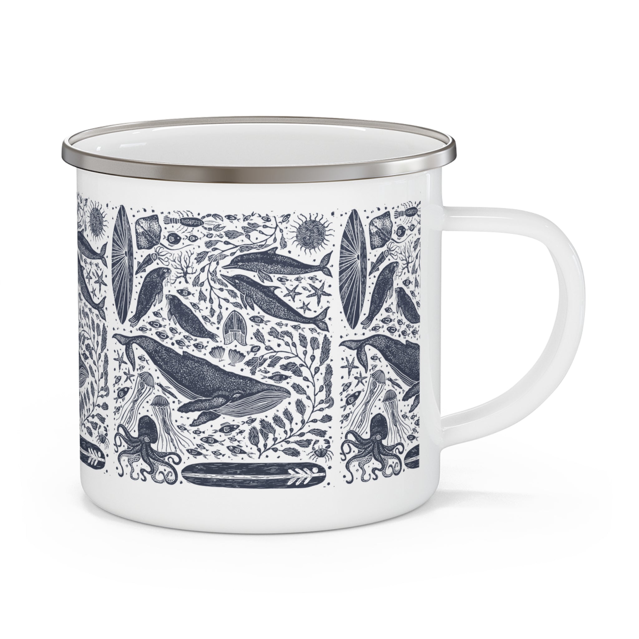Ventana Marine Life by Lili Arnold Camping Mug (12oz - small)