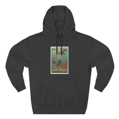 Kelp Forest Lotería Unisex - Pull-Over Cotton Blend Fleece Hoodie (El Bosque de Algas)