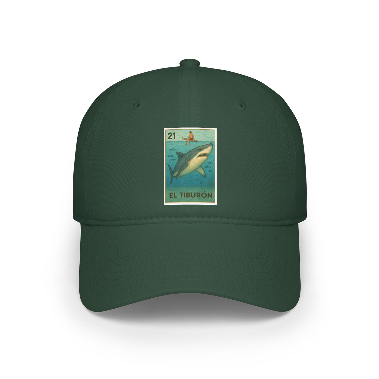 Shark Lotería Unisex - 100% Cotton Baseball Cap (El Tiburón)