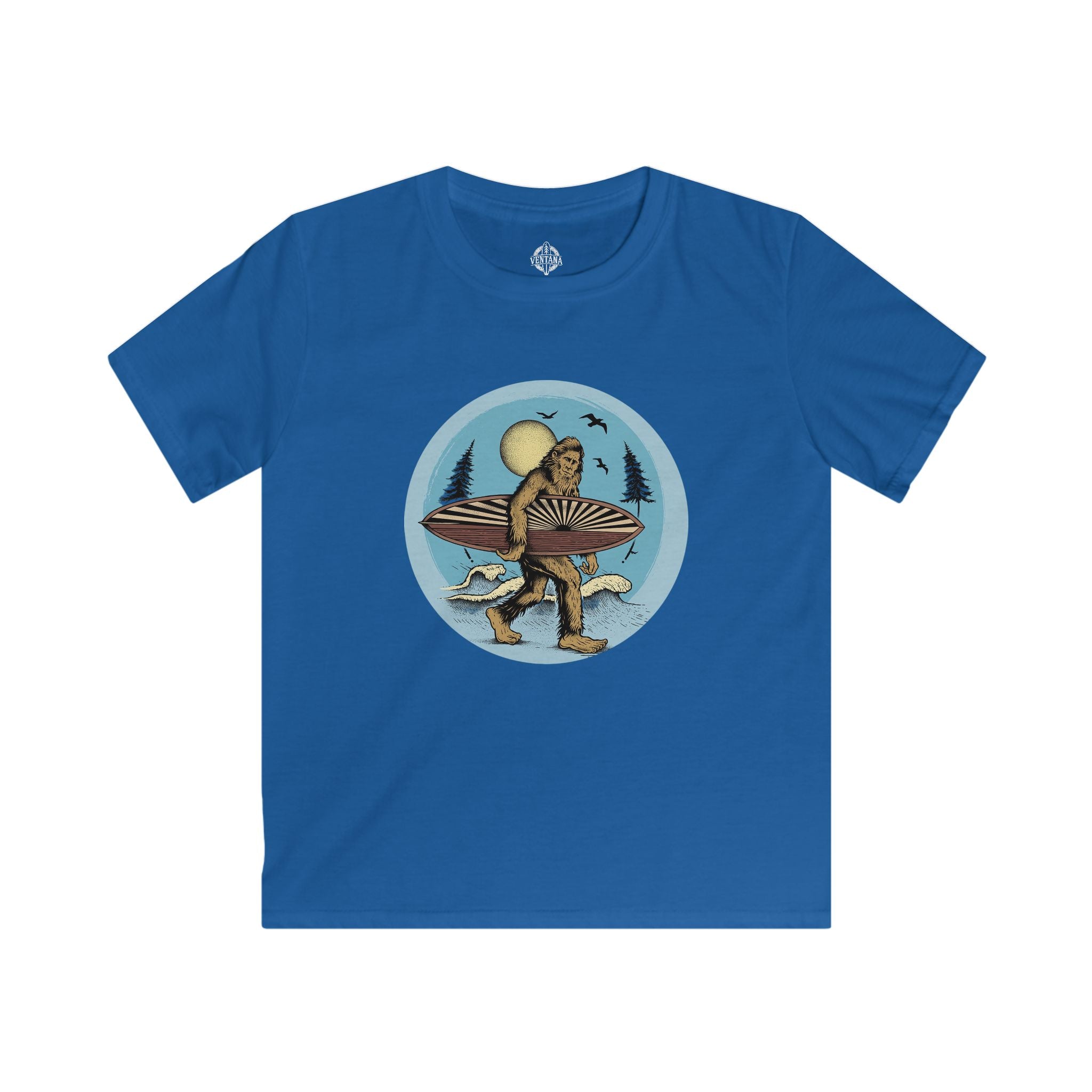 Ventana Sufsquatch by Thiago Bianchini Kids - Soft Style U.S. Cotton T-Shirt