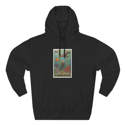 Kelp Forest Lotería Unisex - Pull-Over Cotton Blend Fleece Hoodie (El Bosque de Algas)