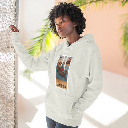 Sea Otter Lotería Unisex - Pull-Over Cotton Blend Fleece Hoodie (La Nutria)