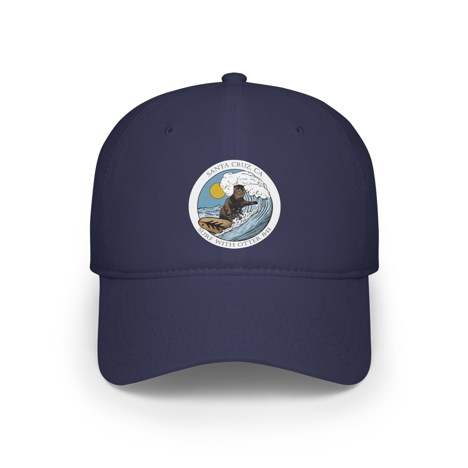 Surf with Otter 841 by Thiago Bianchini - 100% Cotton Baseball Cap