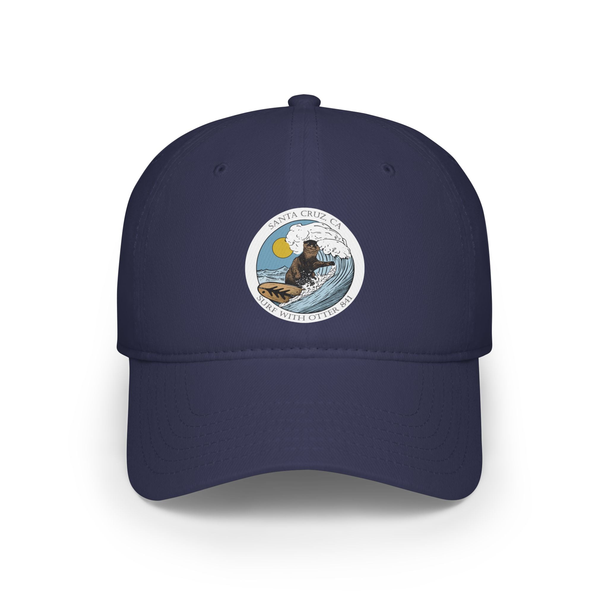 Surf with Otter 841 by Thiago Bianchini - 100% Cotton Baseball Cap