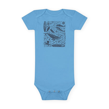 Ventana Marine Life by Lili Arnold - Baby Short Sleeve 100% Cotton Onesie
