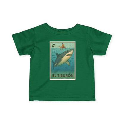 Shark Lotería - Infant 100% Cotton T-Shirt (El Tiburón)