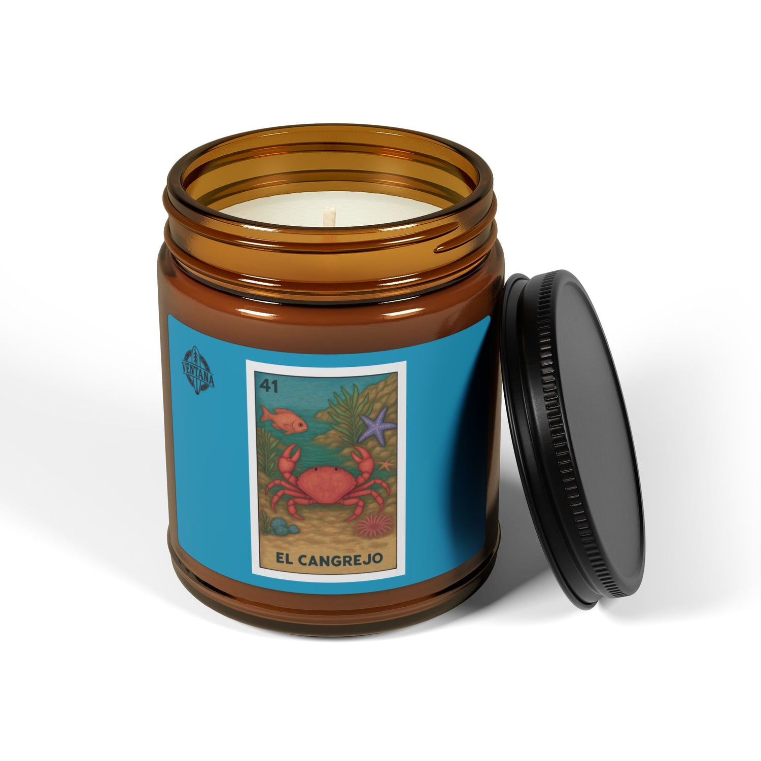 Crab Lotería - Scented Soy Candle (El Cangrejo)