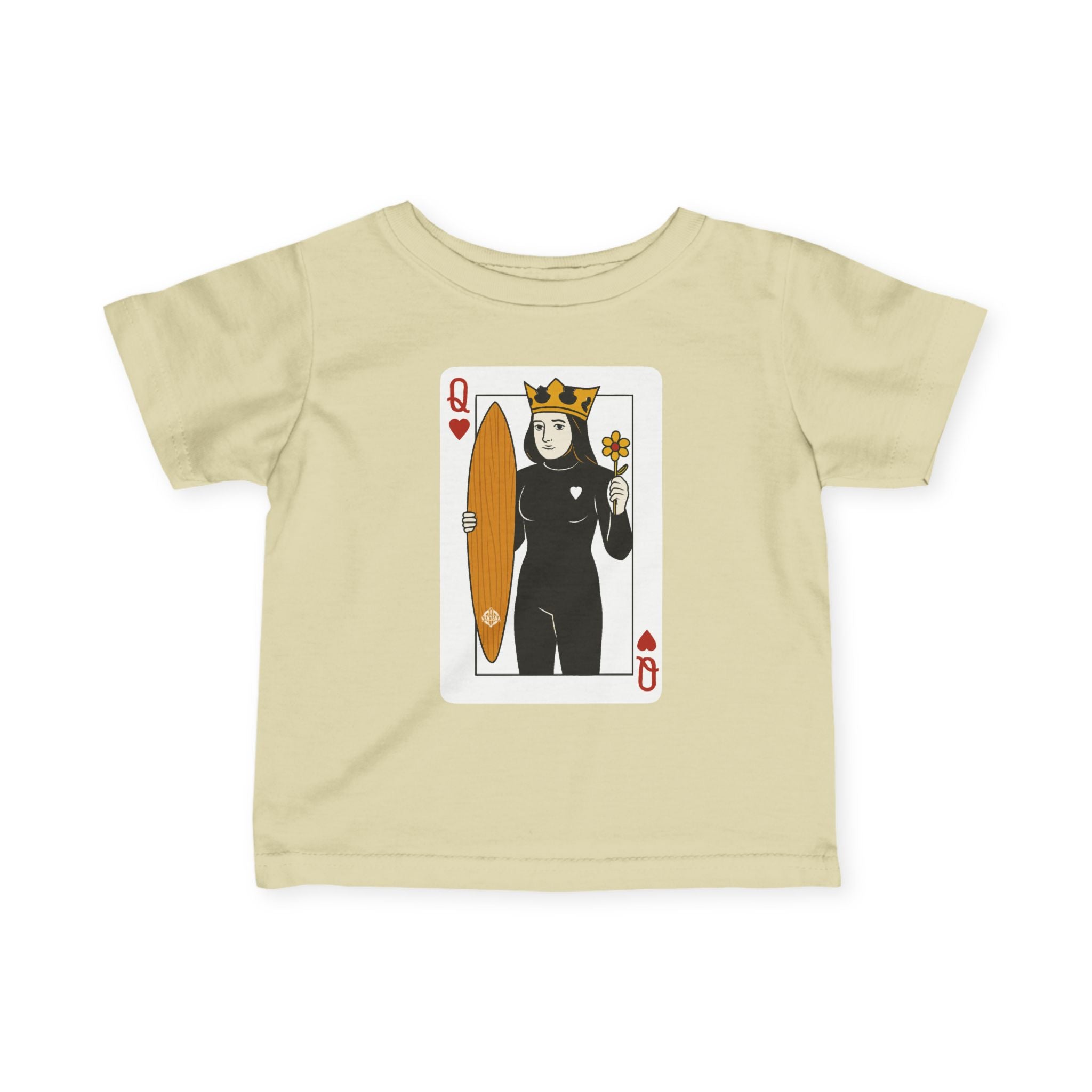 Queen of Hearts Surfer - Infant 100% Cotton T-Shirt