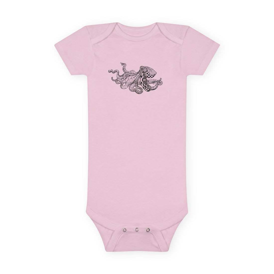 Ventangle Octopus - Baby Short Sleeve 100% Cotton Onesie