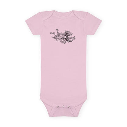 Ventangle Octopus - Baby Short Sleeve 100% Cotton Onesie
