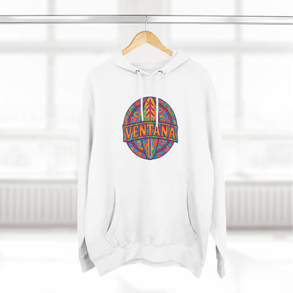 Ventana Psychedelic Treefish Logo Unisex - Pull-Over Cotton Blend Fleece Hoodie