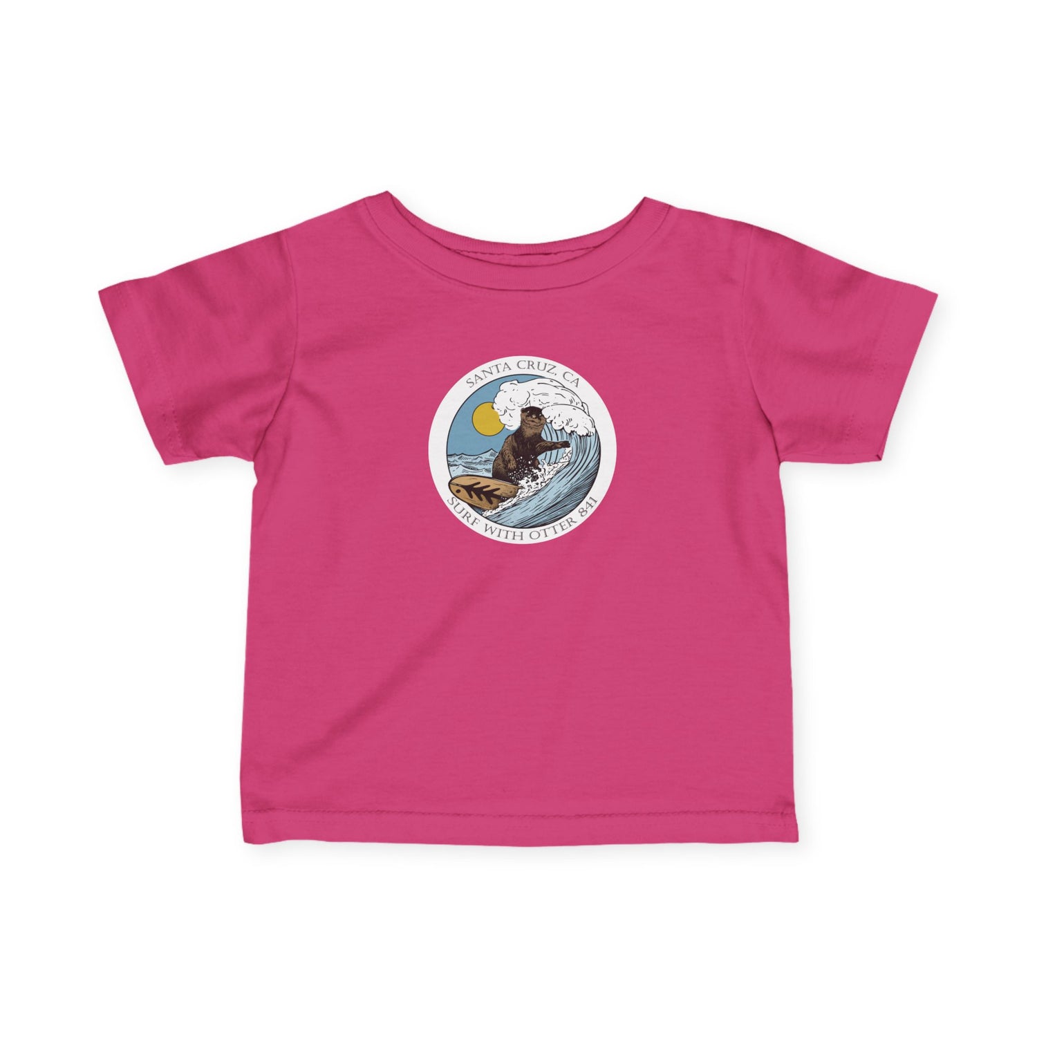 Surf with Otter 841 Ventana by Thiago Bianchini - Infant 100% Cotton T-Shirt