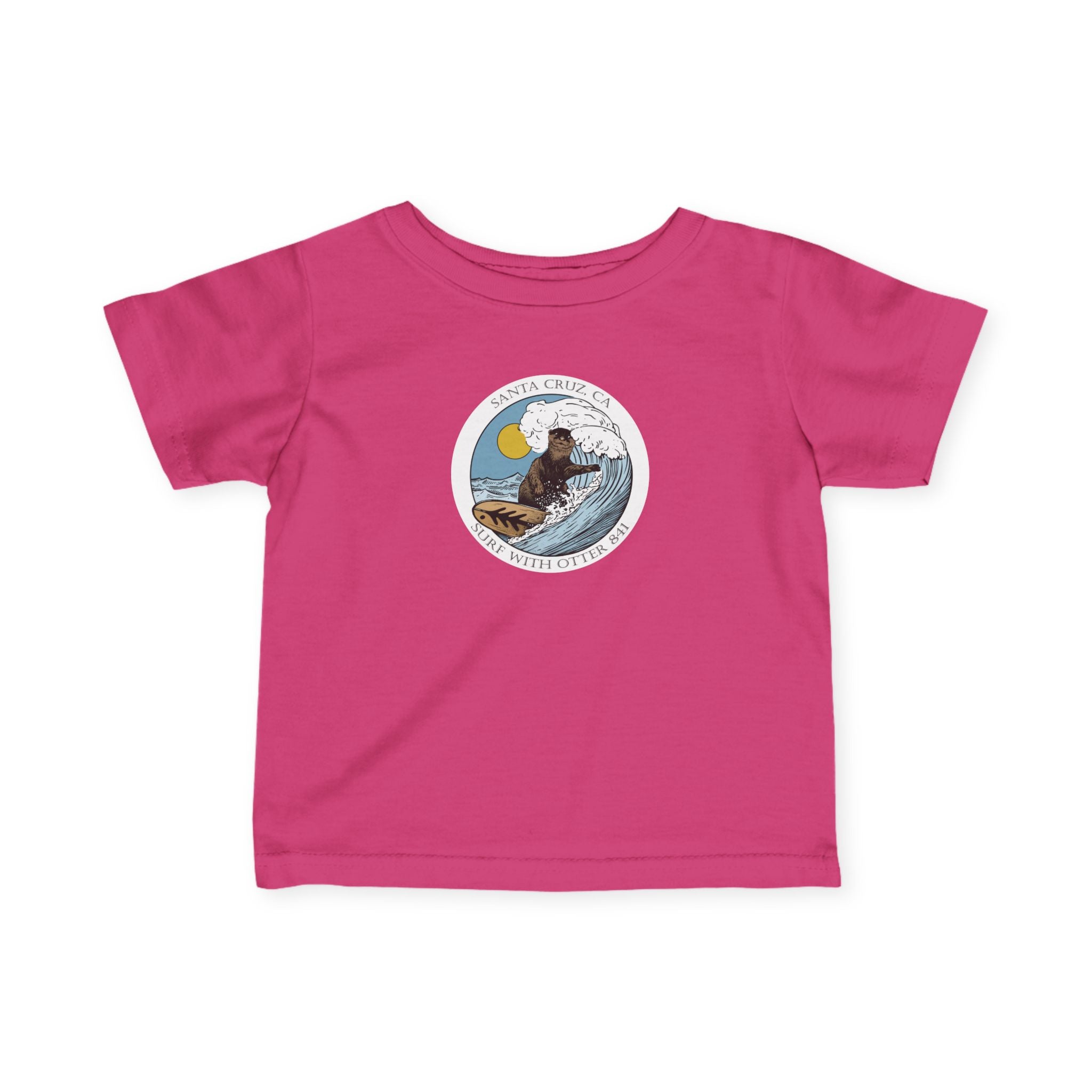 Surf with Otter 841 Ventana by Thiago Bianchini - Infant 100% Cotton T-Shirt