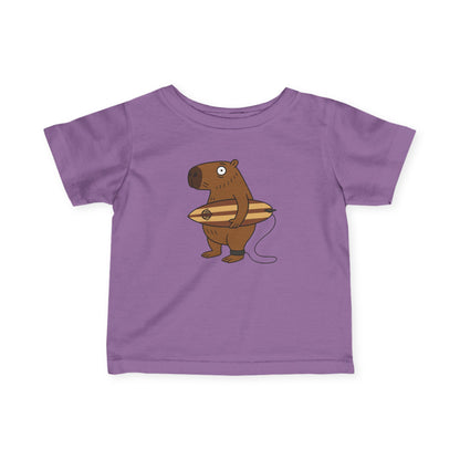 Capybara Surfer - Infant 100% Cotton T-Shirt
