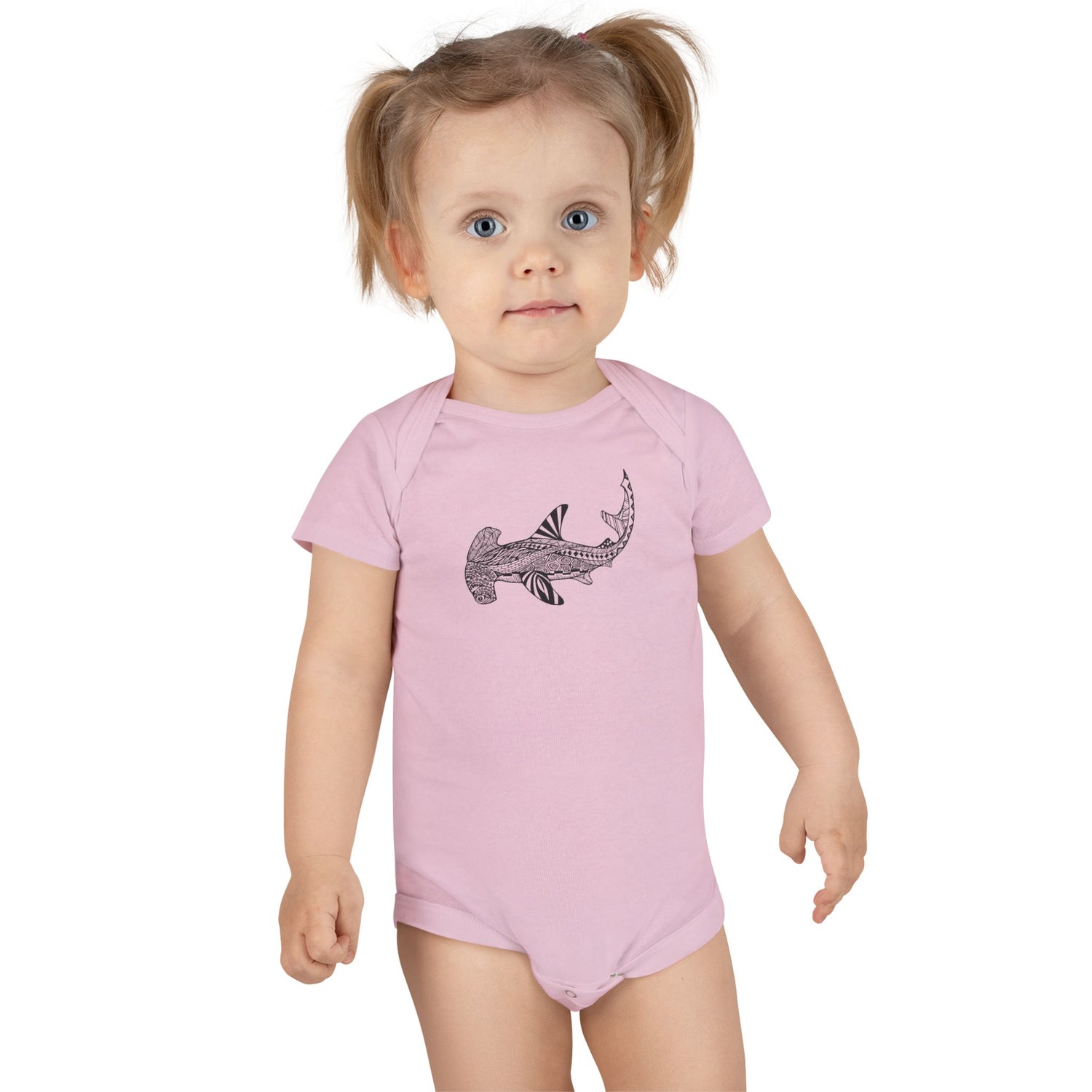 Ventangle Hammerhead - Baby Short Sleeve 100% Cotton Onesie