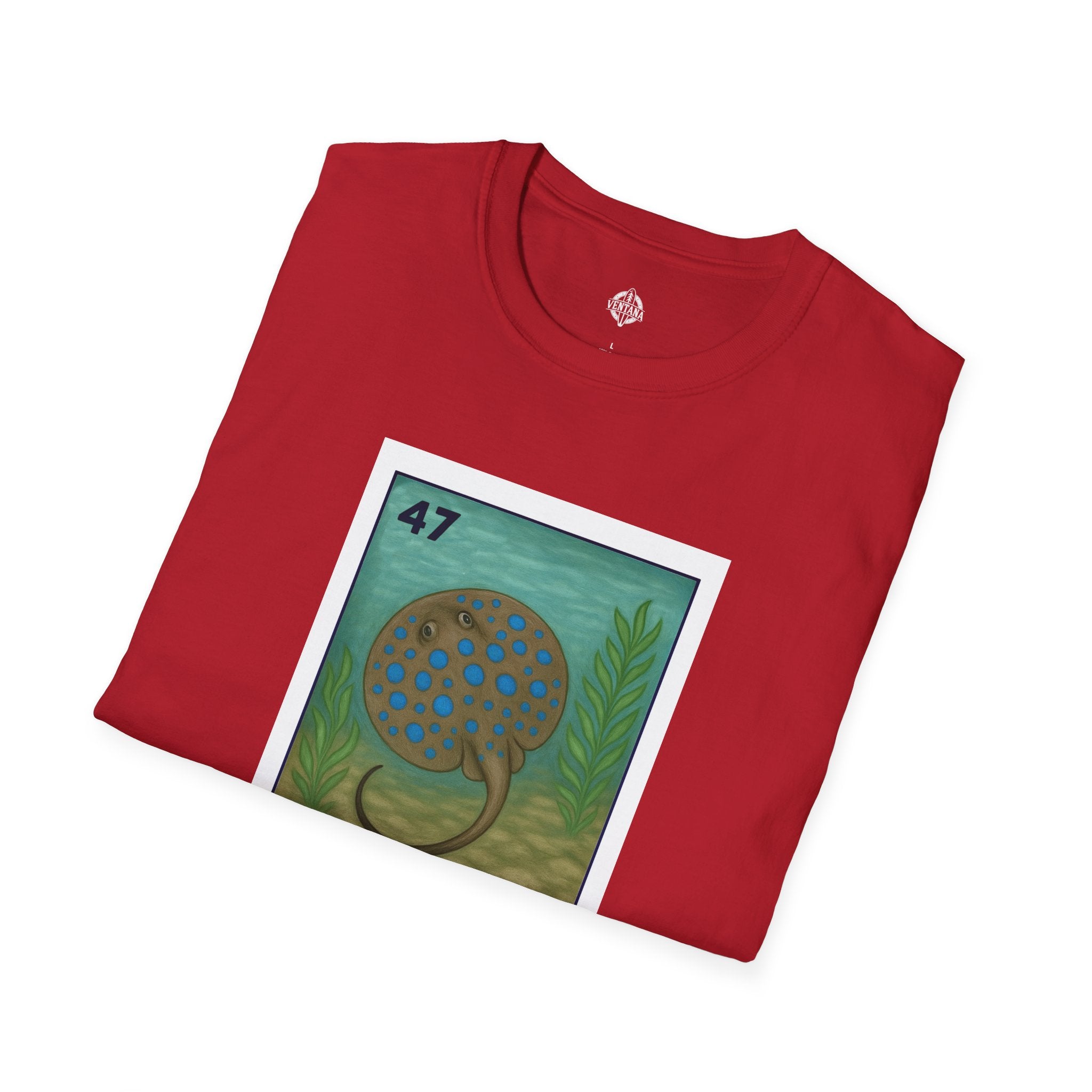 Stingray Lotería Unisex - Soft Style U.S. Cotton T-Shirt (La Raya Venenosa)