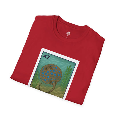 Stingray Lotería Unisex - Soft Style U.S. Cotton T-Shirt (La Raya Venenosa)