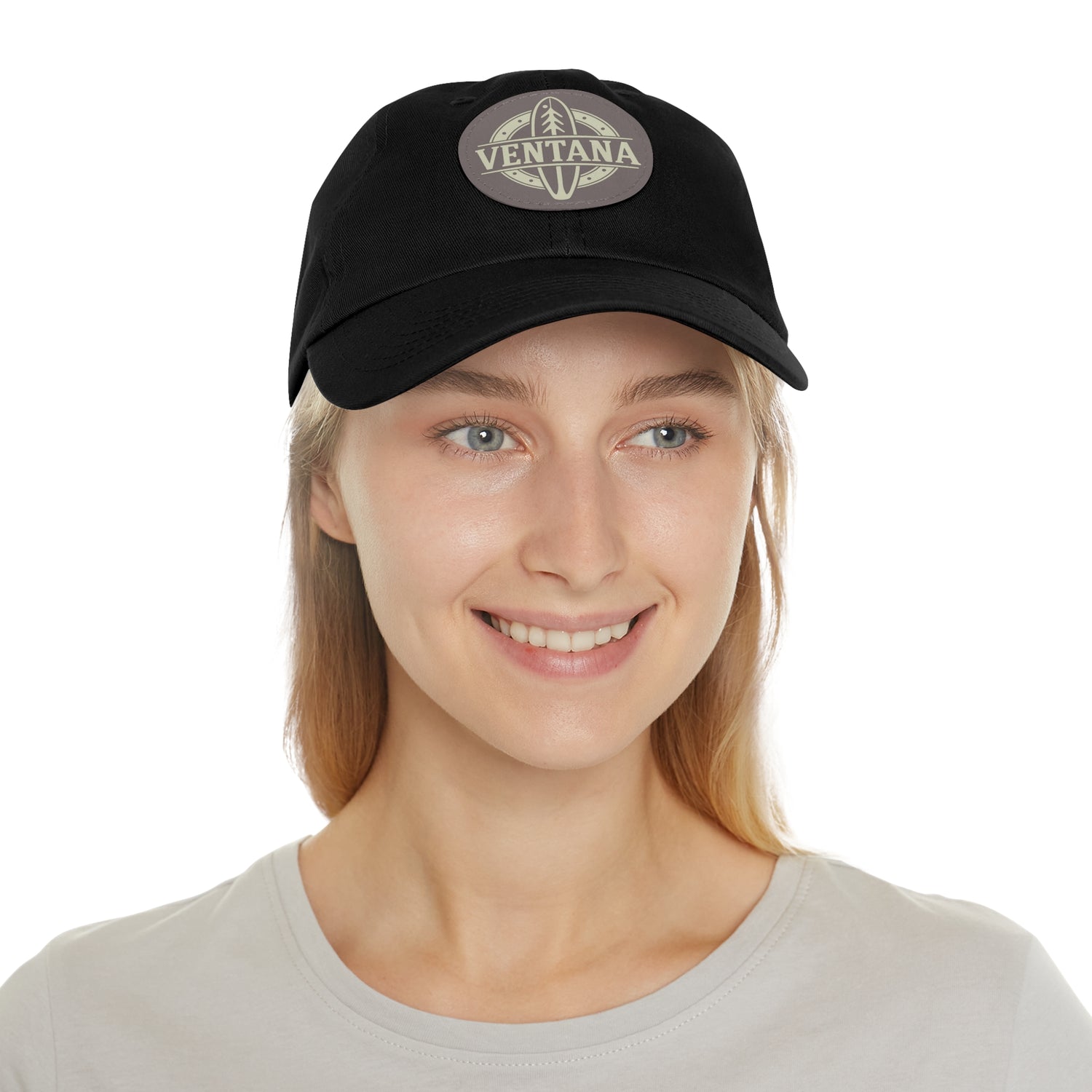 Ventana Treefish Logo Vegan Leather Patch Hat