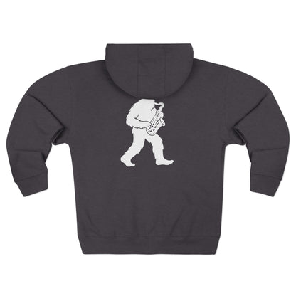 Ventana Saxsquatch Unisex - Zip Cotton Blend Fleece Hoodie