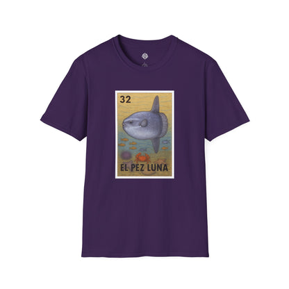 Sunfish Lotería Unisex - Soft Style U.S. Cotton T-Shirt (El Pez Luna)