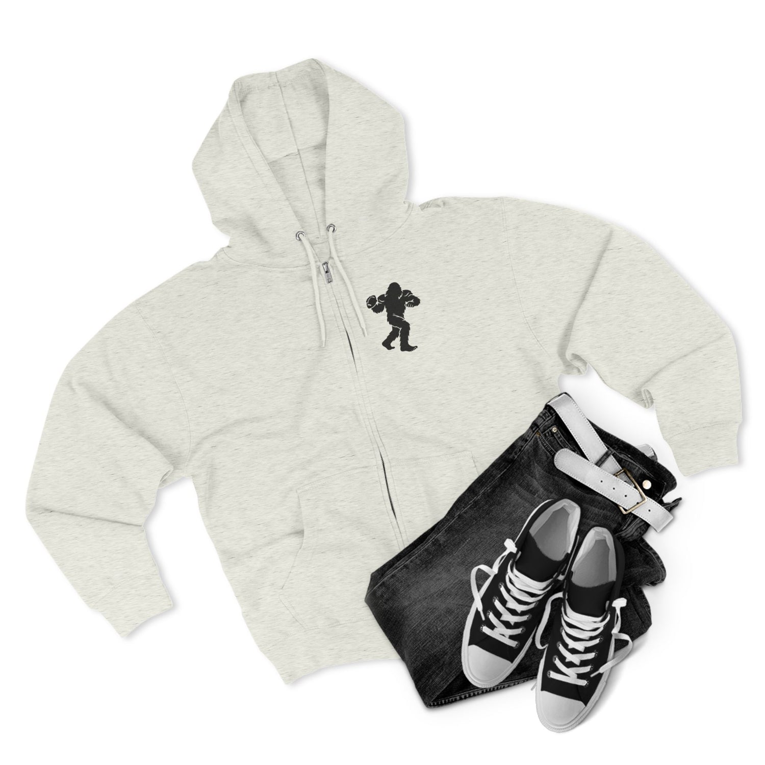 Ventana Snapsquatch Unisex - Zip Cotton Blend Fleece Hoodie