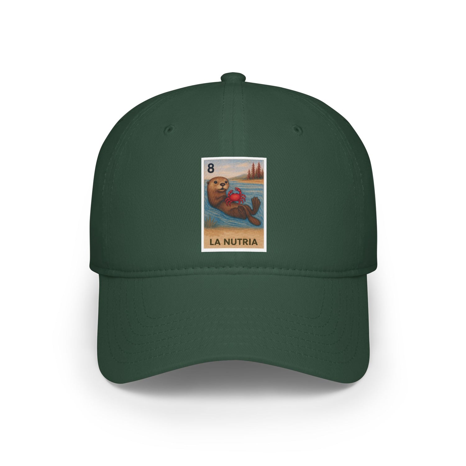 Sea Otter Lotería Unisex - 100% Cotton Baseball Cap (La Nutria)