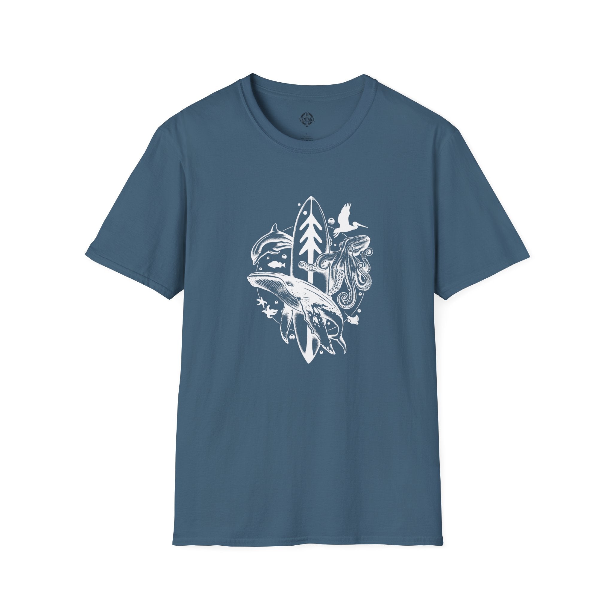 Ventana Monterey Bay by Thiago Bianchini Unisex - Soft Style U.S. Cotton T-Shirt