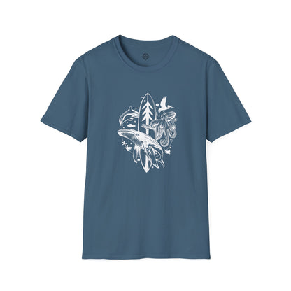 Ventana Monterey Bay by Thiago Bianchini Unisex - Soft Style U.S. Cotton T-Shirt