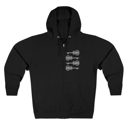 Ventana Santa Cruz Guitar Collab Unisex - Zip Cotton Blend Fleece Hoodie