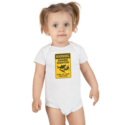 Shark Sighted - Baby Short Sleeve 100% Cotton Onesie