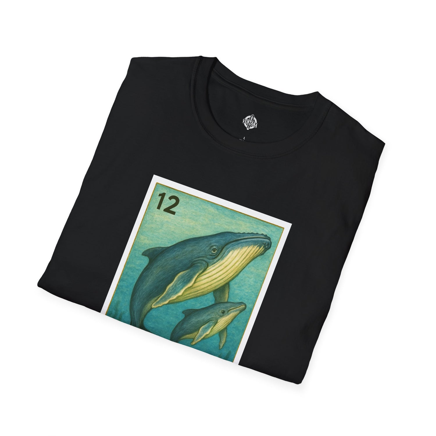 Whale Lotería Unisex - Soft Style U.S. Cotton T-Shirt (La Ballena)