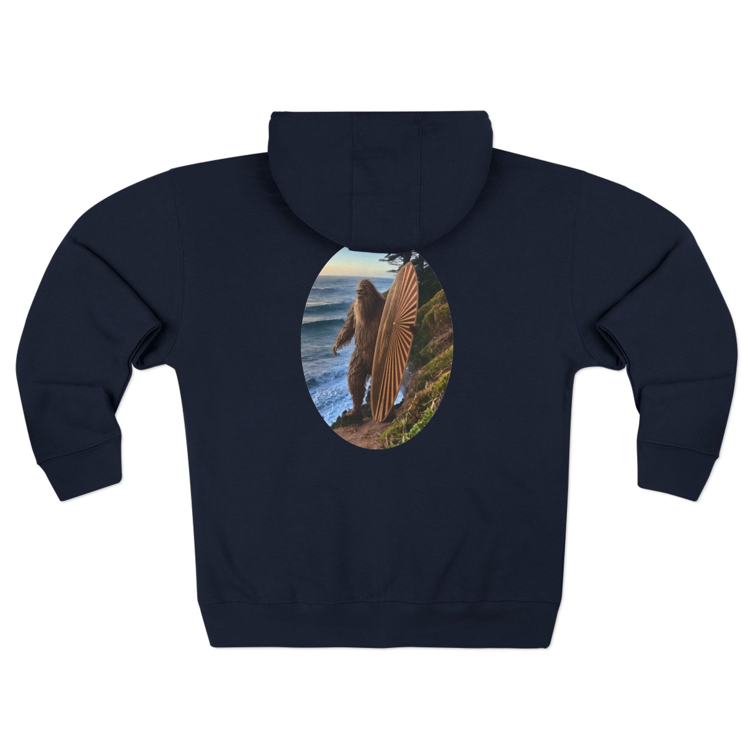 Ventana Real Surfsquatch Unisex - Zip Cotton Blend Fleece Hoodie