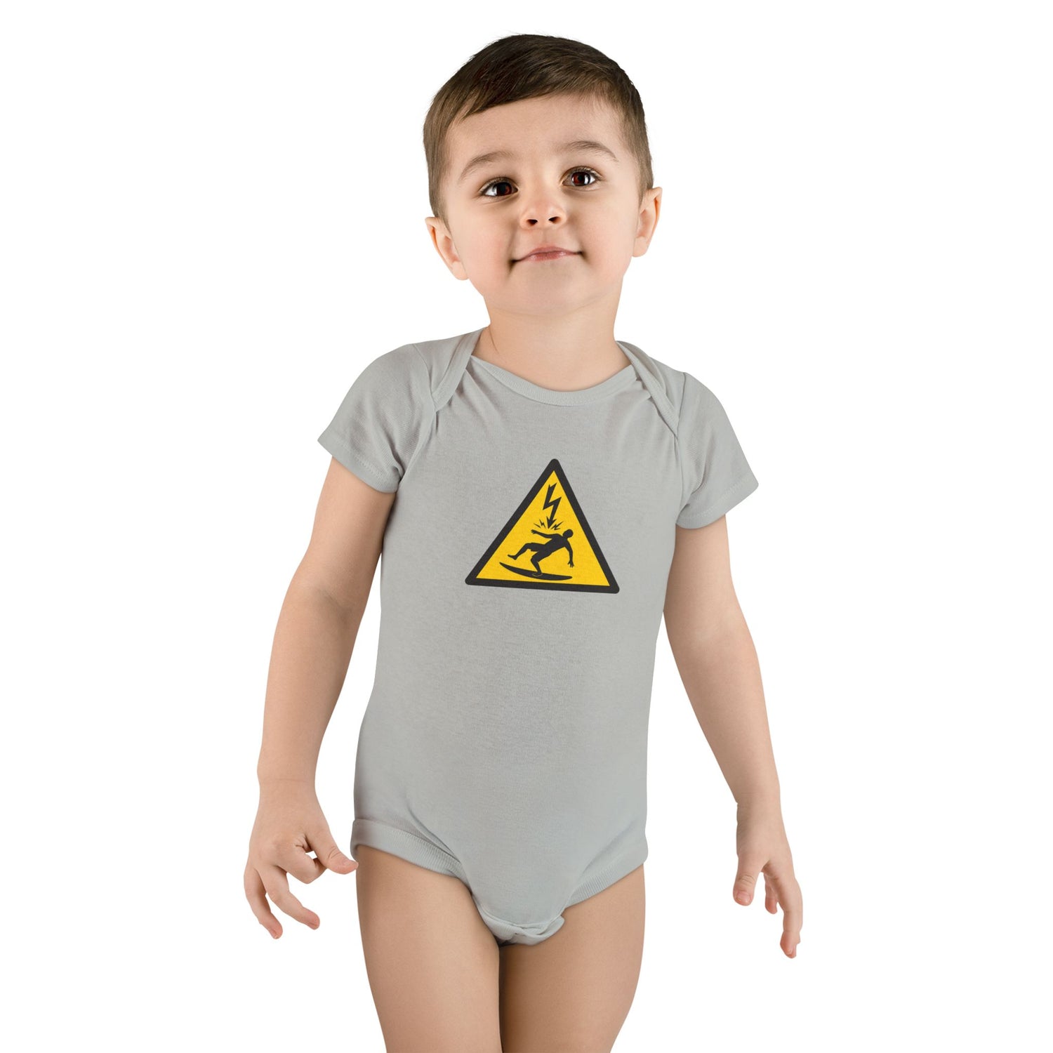 Electric Surfer - Baby Short Sleeve 100% Cotton Onesie