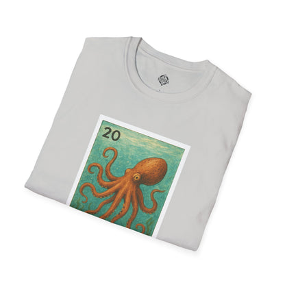 Octopus Lotería Unisex - Soft Style U.S. Cotton T-Shirt (El Pulpo)