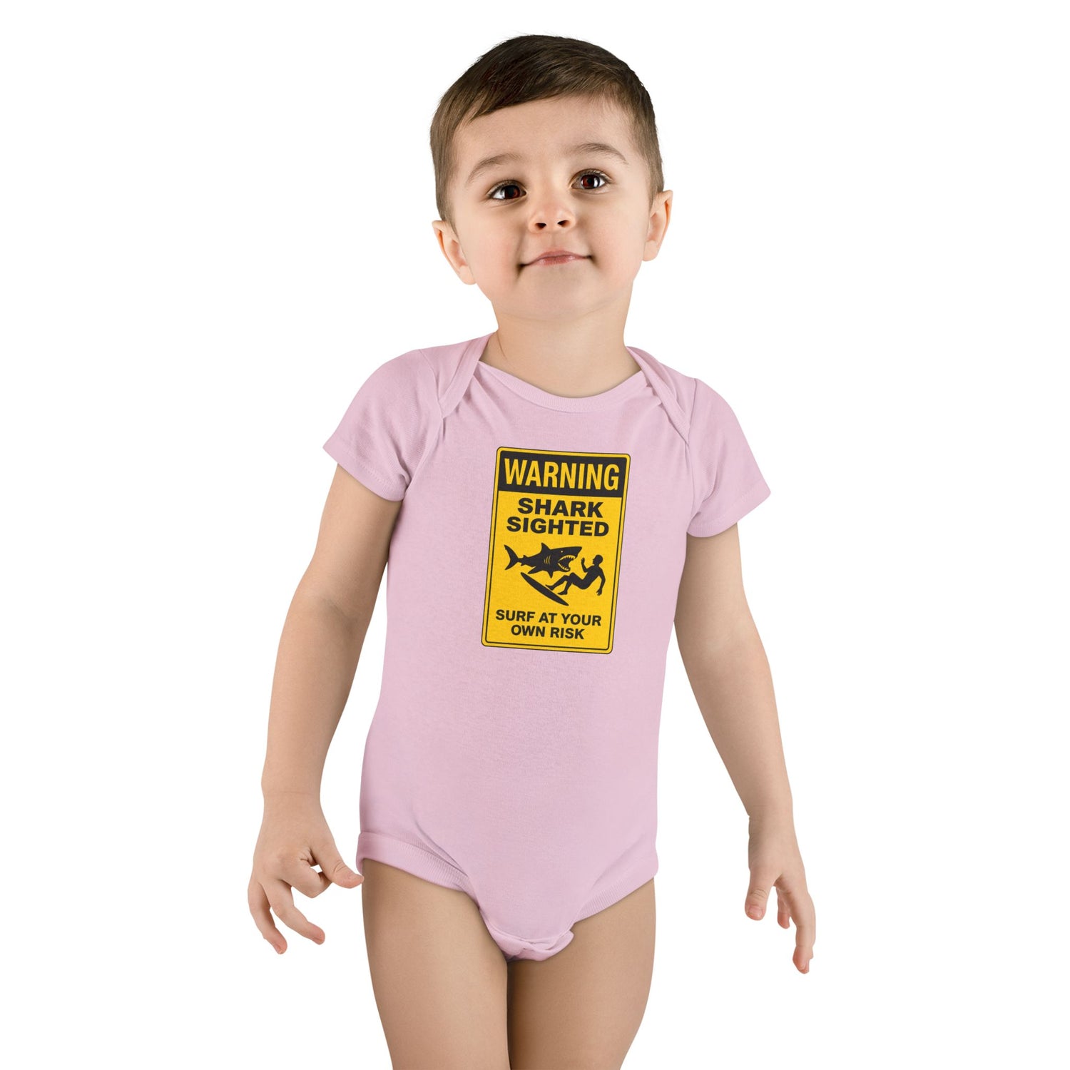 Shark Sighted - Baby Short Sleeve 100% Cotton Onesie