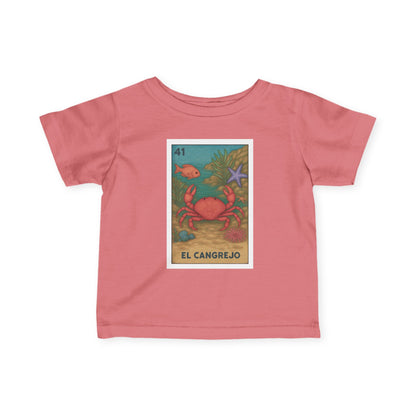 Crab Lotería - Infant 100% Cotton T-Shirt (El Cangrejo)