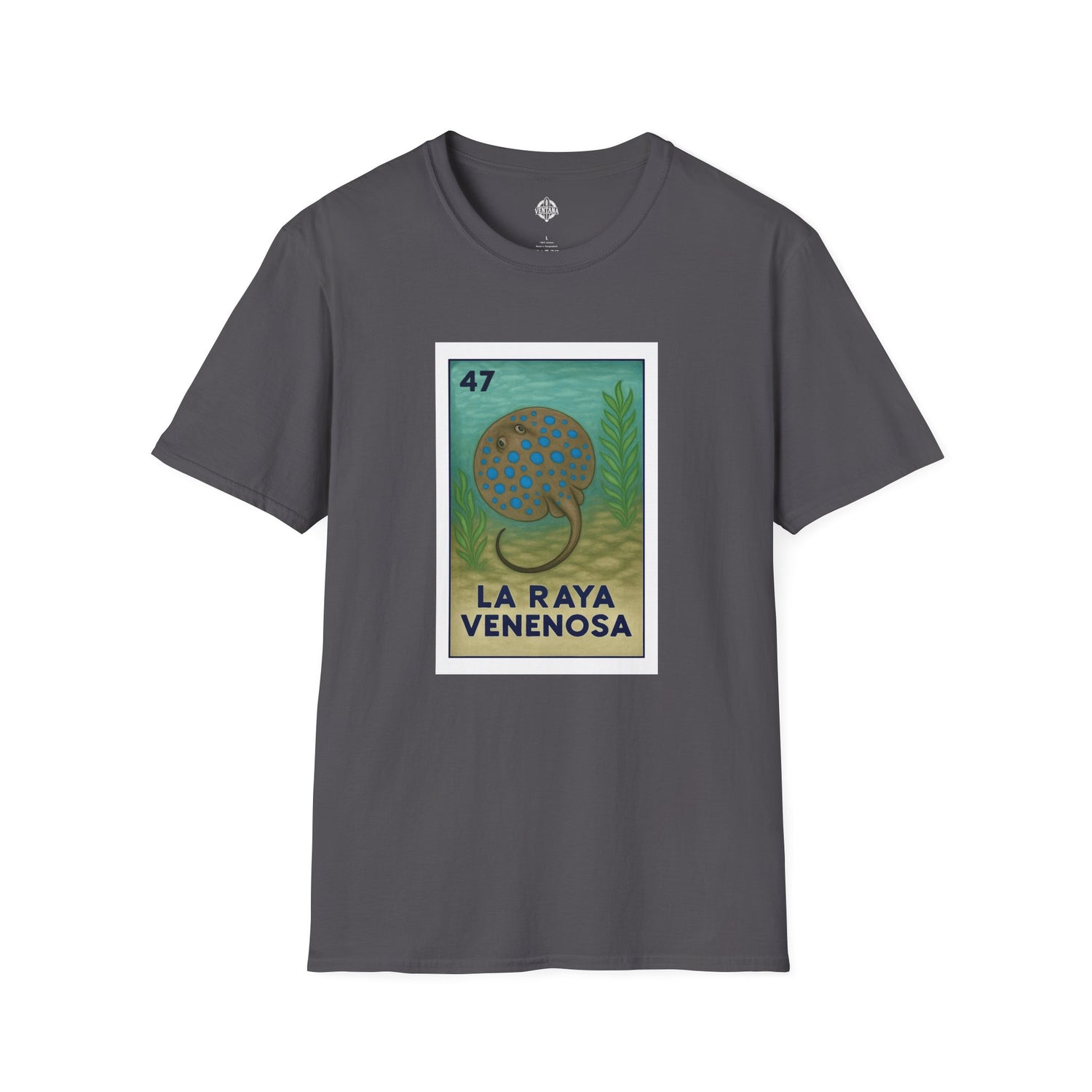 Stingray Lotería Unisex - Soft Style U.S. Cotton T-Shirt (La Raya Venenosa)