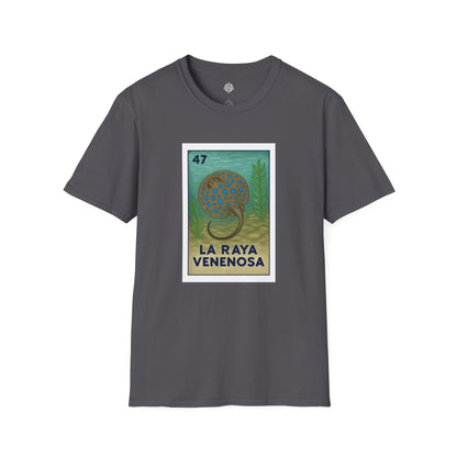 Stingray Lotería Unisex - Soft Style U.S. Cotton T-Shirt (La Raya Venenosa)
