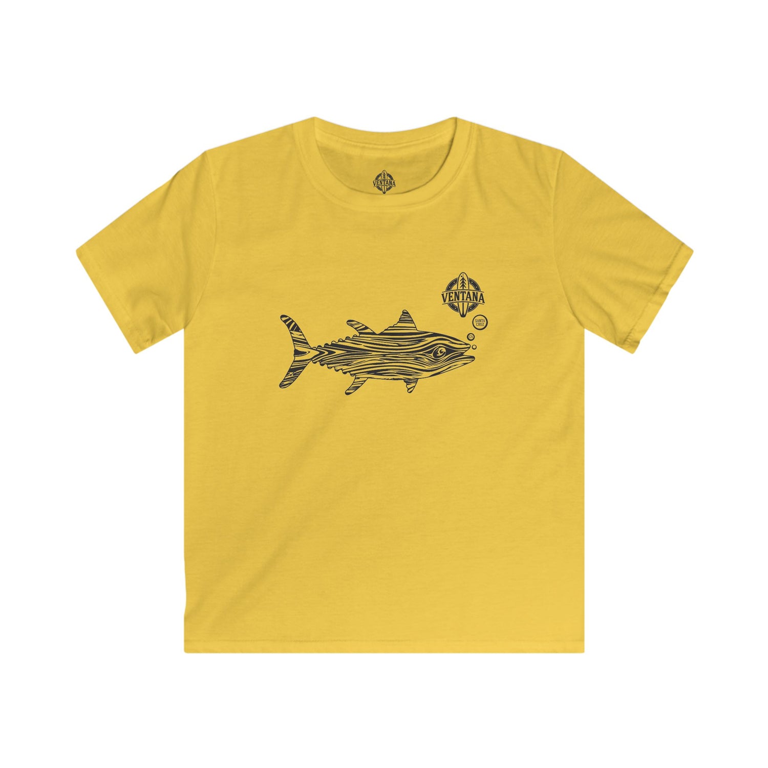 Ventana Wooden Tuna Kids - Soft Style U.S. Cotton T-Shirt
