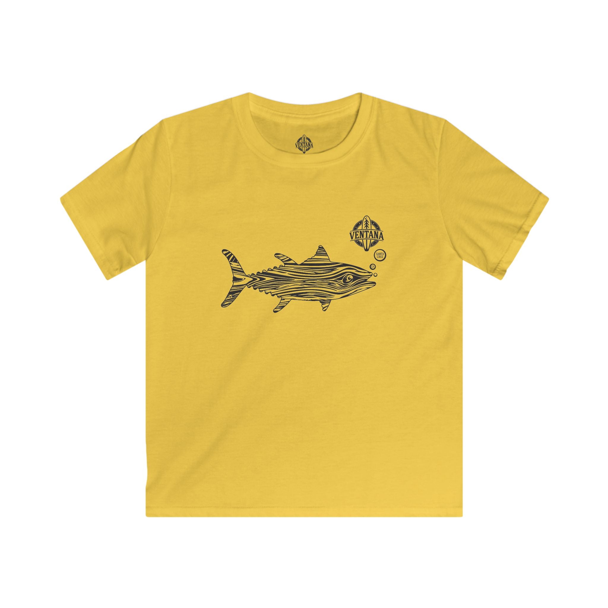 Ventana Wooden Tuna Kids - Soft Style U.S. Cotton T-Shirt