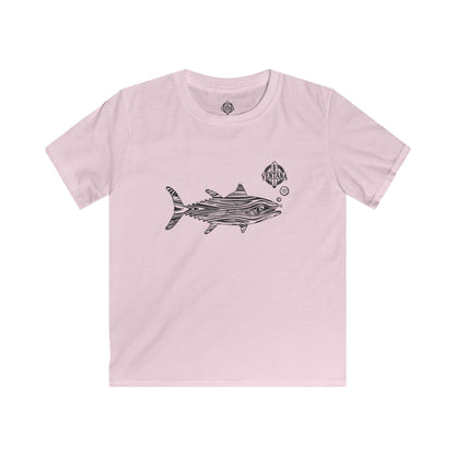 Ventana Wooden Tuna Kids - Soft Style U.S. Cotton T-Shirt